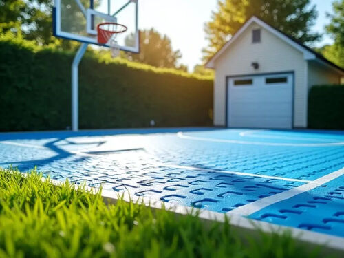Laatste bedrijf blog Over Modutile Lanceert Doe-het-zelf Achtertuin Basketbalveld Kits