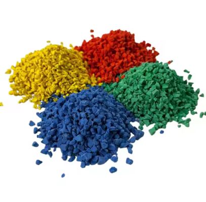 Premium Spor Yüzeyleri için 60-70 Kıyısı A Sertliği ve 1-5 mm Parçacık Boyutlu EPDM Kauçuk Granülleri