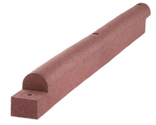 İyi bir fiyat. Kırmızı Geri Dönüştürülmüş Kauçuk Bahçe Kenarlığı Özel Kauçuk Manzara Sınırı 1000*80mm çevrimiçi