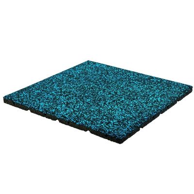 Quality EPDM Sports Floor Tiles 1000X1000X15mm Gym Rubber Flooring Mats Breathable factory