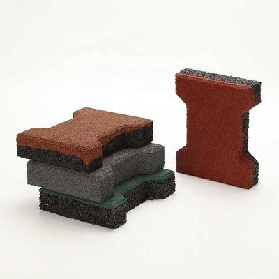 Good price T Shaped Interlocking Horse Stall Mats Waterproof Red Paving Brick Anti Slip online