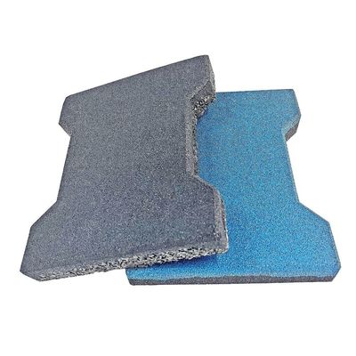 좋은 가격 회색 고무 바닥 타일 200*140mm / 180mm*140mm 개 뼈 고무 타일 온라인으로