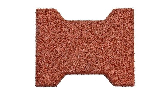 Buon prezzo 200*160mm Blocchi di pavimentazione in gomma a forma di osso di cane Piastrelle di gomma verde in linea