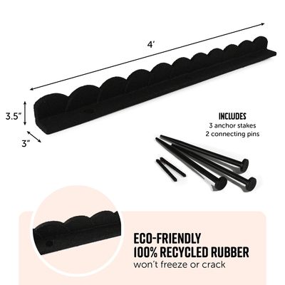 İyi bir fiyat. Siyah Kauçuk Sınır Kenarlığı 1000 * 120mm Kauçuklu Manzara Kenarlığı Özel çevrimiçi