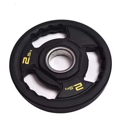 İyi bir fiyat. 5.5 lb kauçuk ağırlık plakaları Unisex Tri Grip Olimpiyat plakaları 2.5kg çevrimiçi