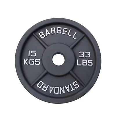 Bon prix Poids de plaques en caoutchouc de 1,2 pouce pour l'entraînement, équipement d'entraînement spécialisé, plaques de gymnastique en caoutchouc de 51 mm, plaques de pare-chocs de gymnastique noires de 10 kg en ligne