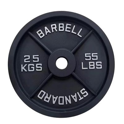 Buon prezzo 25kg Piastre di peso in gomma 55 Lb Gym Dumbbell Piastra Unisex Logo personalizzato in linea