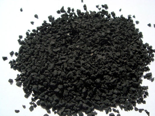 سعر جيد 3mm - 5mm SBR حبيبات المطاط الأسود مطاط كسر المطاط للملاعب الانترنت