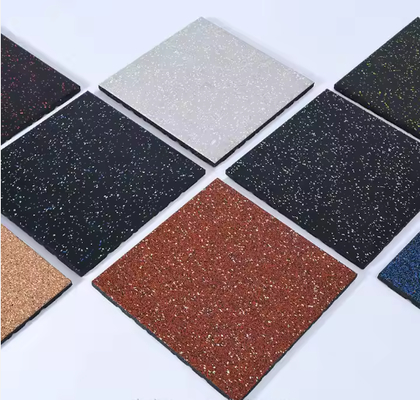 Bom preço Ladrilho de piso de borracha para ginásio, folha de borracha EPDM em diferentes tamanhos on-line