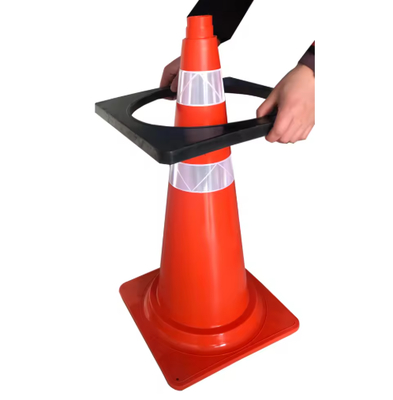 Buon prezzo Fornitura di fabbrica, vendita calda, peso cono in gomma da 2 kg per cono stradale, base cono in gomma antivento in linea
