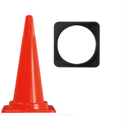 Goede prijs 45 mm zwart gerecycled rubber basisgewicht voor verkeersconen online