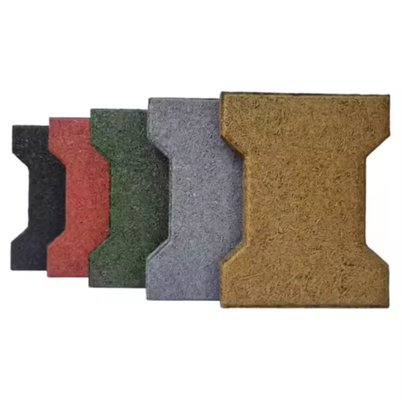 Good price Rubber Driveway Pavers  Dog-Bone Shape Equine Flooring Interlocking Rubber Pavers online