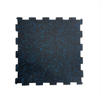 Interlocking Rubber Fitness Floor Tiles 1000x1000mm Impact-Resistant