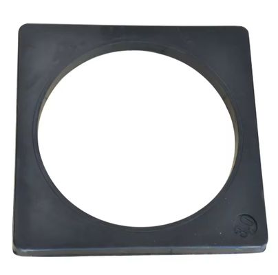 Black Recycled Rubber Weighted Base For Traffic Cones Customized Sizes