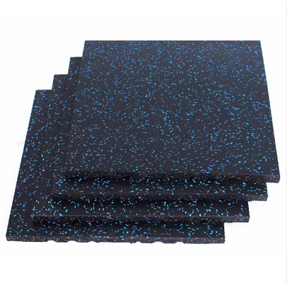 EPDM Rubber Flooring Mats with 60-70 ShoreA Hardness 1.5g/cm3 Density and 15-50mm Thickness for Gyms