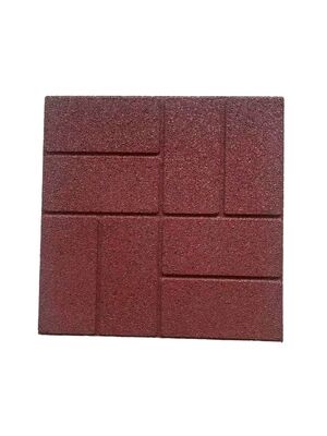 Buon prezzo Piastrelle di pavimenti in gomma resistenti al sole con 60-70 ShoreA Densità e 1,5 g/cm3 Densità per parchi e parchi in linea