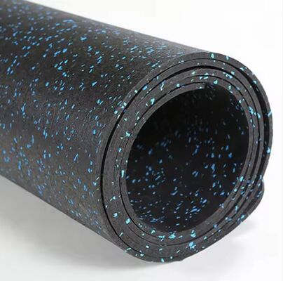 Bom preço Rolos de piso de borracha de ginástica premium com grânulos de borracha EPDM e SBR, 60-70 ShoreA Dureza e espessura 3-12mm on-line