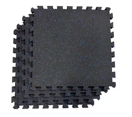 Bon prix Granules de caoutchouc SBR Mat de caoutchouc entrelacés avec 60-70 ShoreA Dureté et 1,5 g/cm3 Densité pour le plancher de gym supérieur en ligne