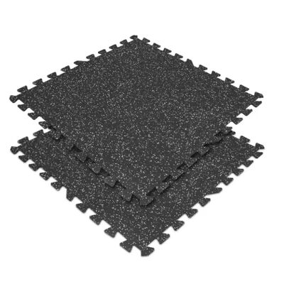 1000×1000mm Eco-recyclable Interlocking Rubber Mat with Noise Reduction and Anti-slip Features for Gym Flooring