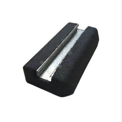 Harga yang bagus Kaki pemasangan karet anti getaran tugas berat dengan butiran karet daur ulang dan 60-70 ShoreA Kekerasan untuk sistem HVAC 400 * 180mm on line