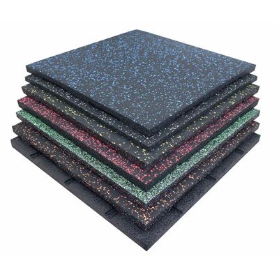 좋은 가격 블루 고무 체육관 바닥 타일 500x500mm 1000x1000mm EPDM 고무 타일 온라인으로